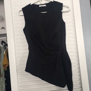 Gathered assymetrical blouse